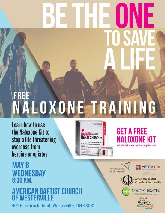 Free Naloxone Training Poster