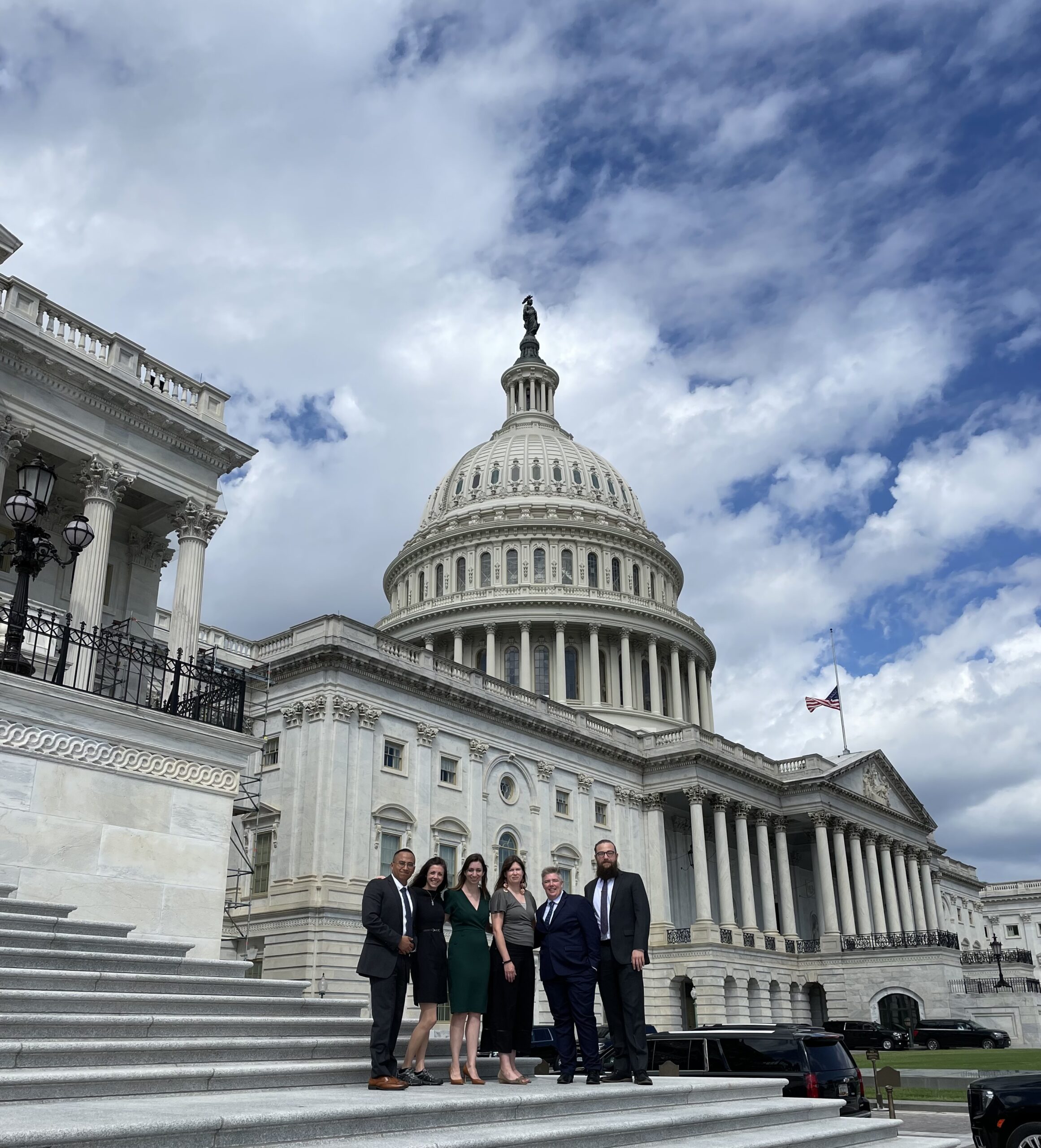 Addiction Policy Scholars on steps of Capitol Hill