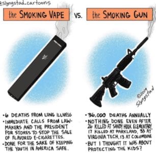 the smoking vape vs the smoking gun