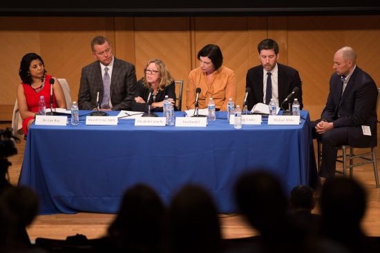 panel with six speakers