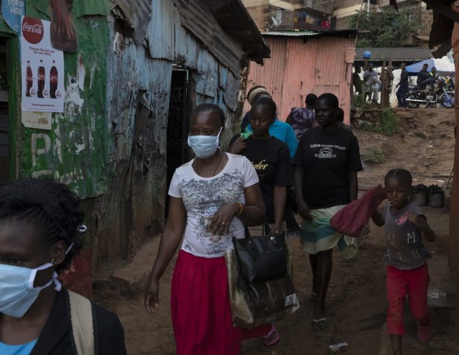 Kibera slum during COVID from New York Times