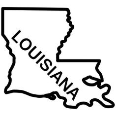 Clip art of the state of Louisiana