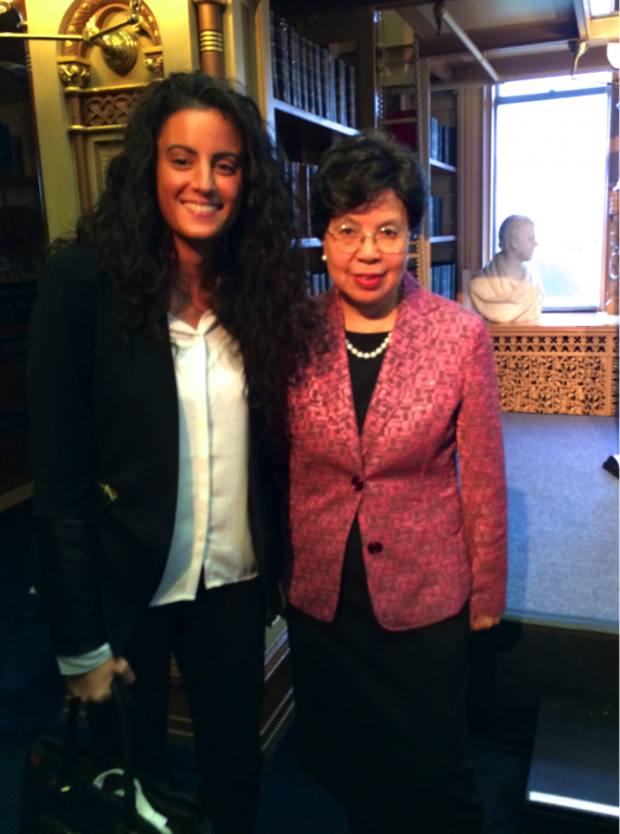 Anna Tordjmann and Margaret Chan