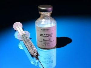 vaccine and needle