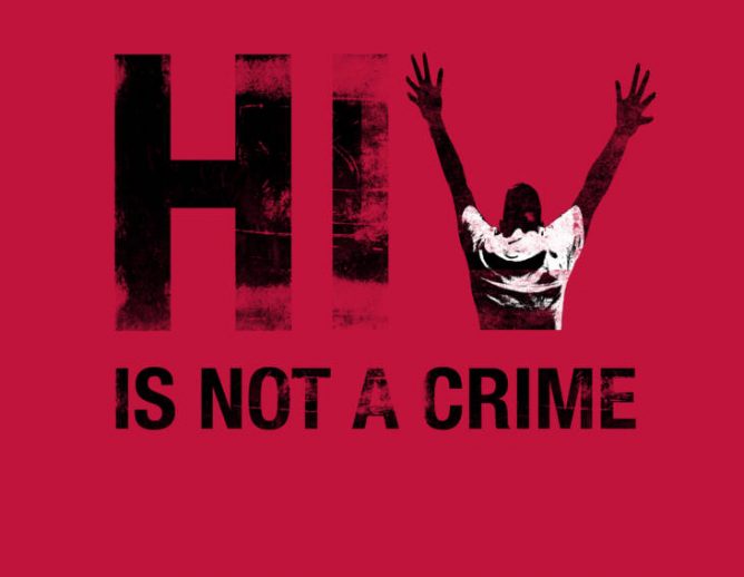 HIV is not a crime graphic
