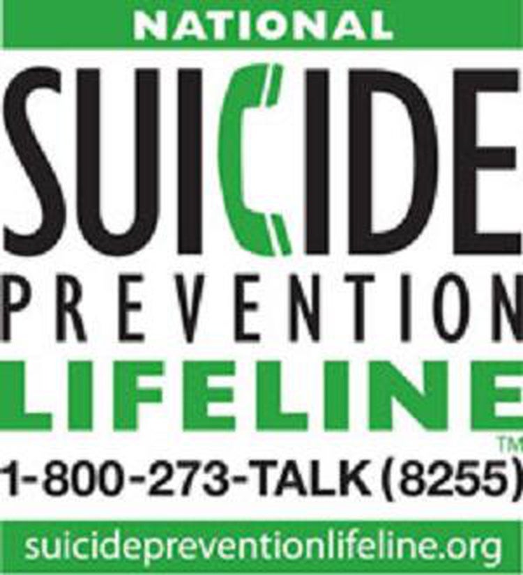 National Suicide prevention lifeline poster