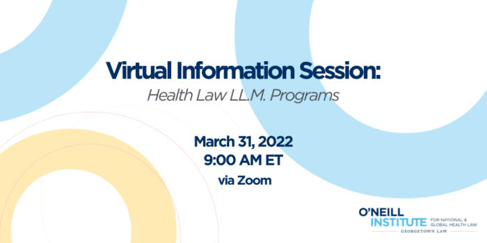 Virtual Info Session - Health Law