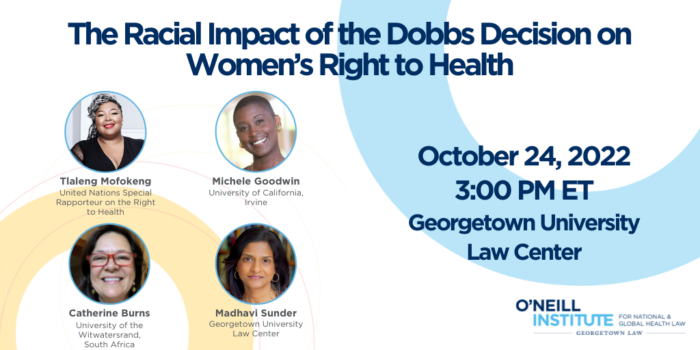 Racial Impact of the Dobbs Decision on Women’s Right to Health Graphic