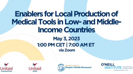 Promotional Graphic for May 3 GHPP Event on Medical Tools