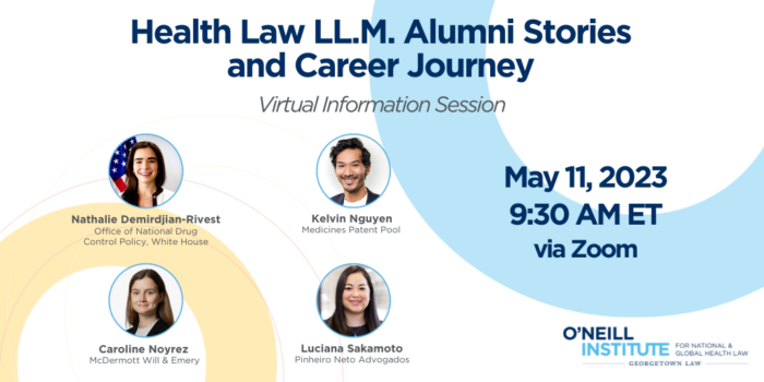 Promotional graphic for LL.M. Alumni Stories