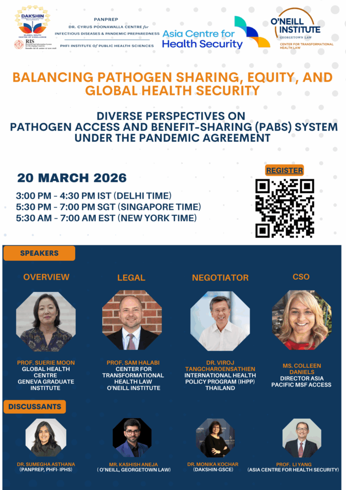Balancing Pathogen Sharing, Equity, and Global Health Security Webinar